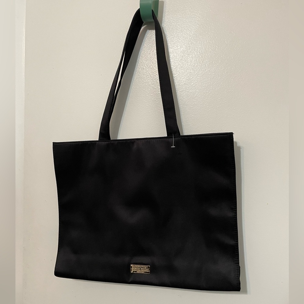 Good Girl by Carolina Herrera Black Tote satin feel
16” x 11”